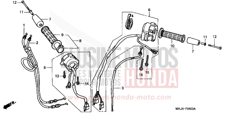 SCHALTER/KABEL von Pan-European ABS SIENA GOLD METALLIC (Y158) von 1999